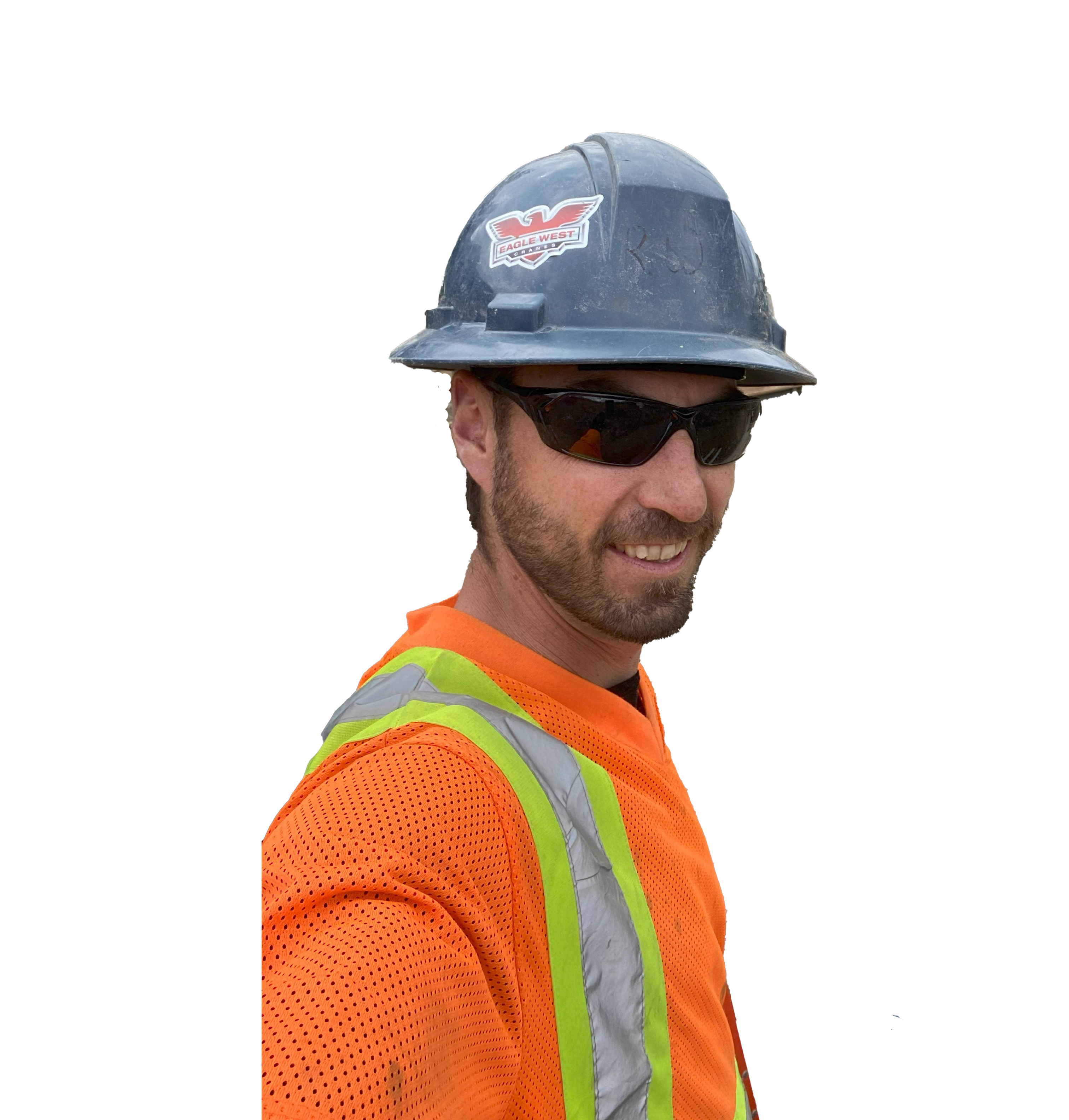 Rowan Wilson in a construction hat